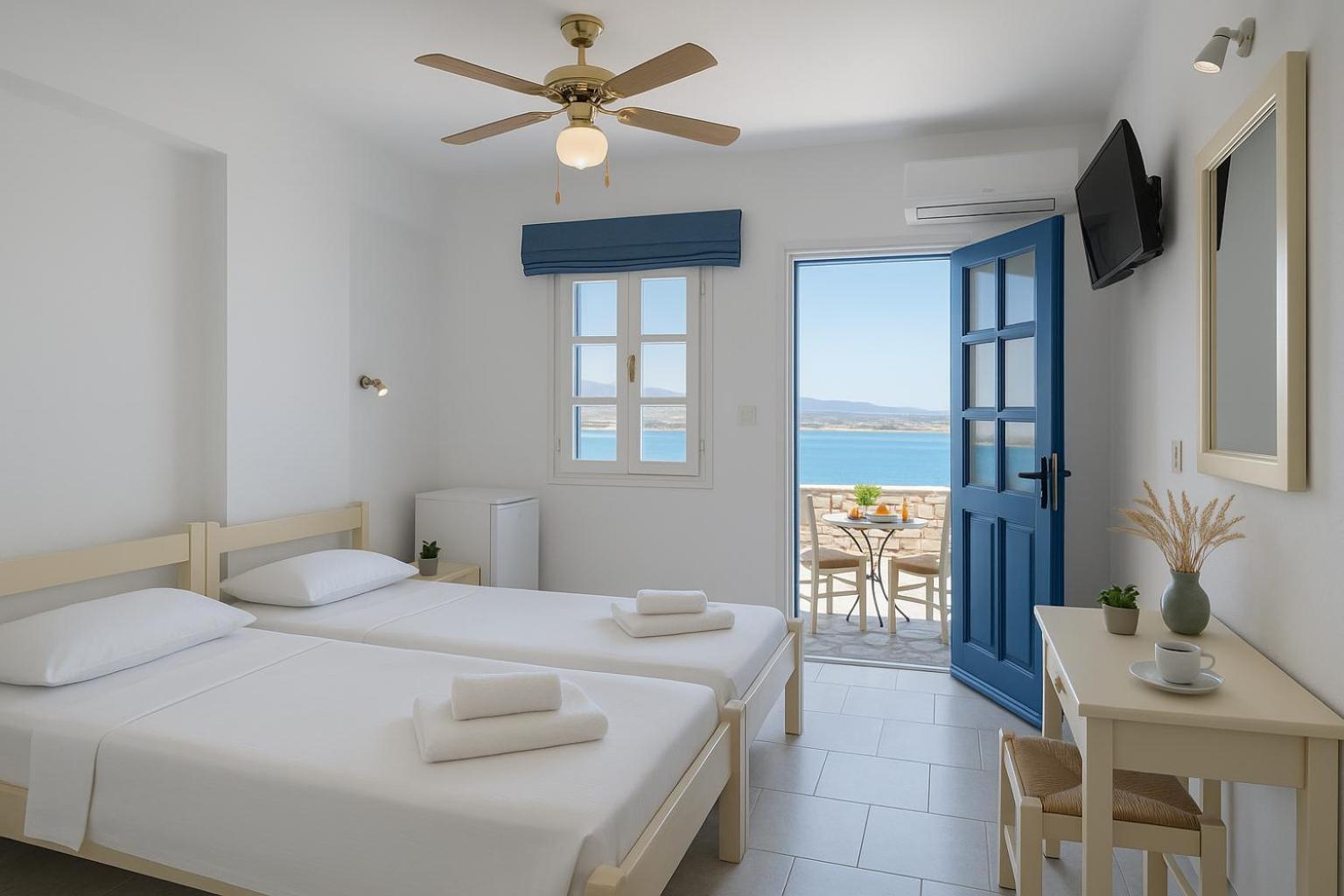Beachfront Bocamviglies Rooms - Naoussa Bespoke View Bagian luar foto